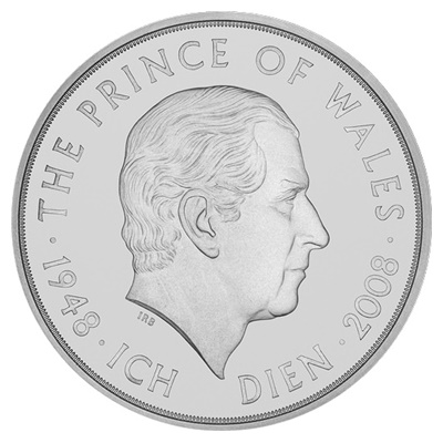 2008 £5 - HRH Prince of Wales 60th Birthday